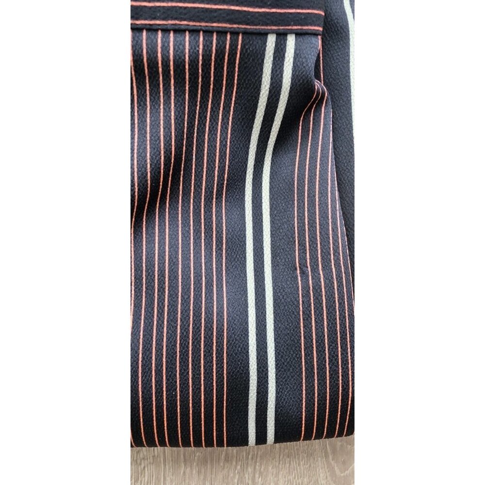 Banana Republic Striped Maxi Wrap Skirt Size 14‎ Navy Red Lined - Picture 7 of 16